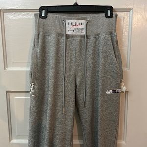 Adam Selman Sport High Rise Jogger Sweatpants Small Grey